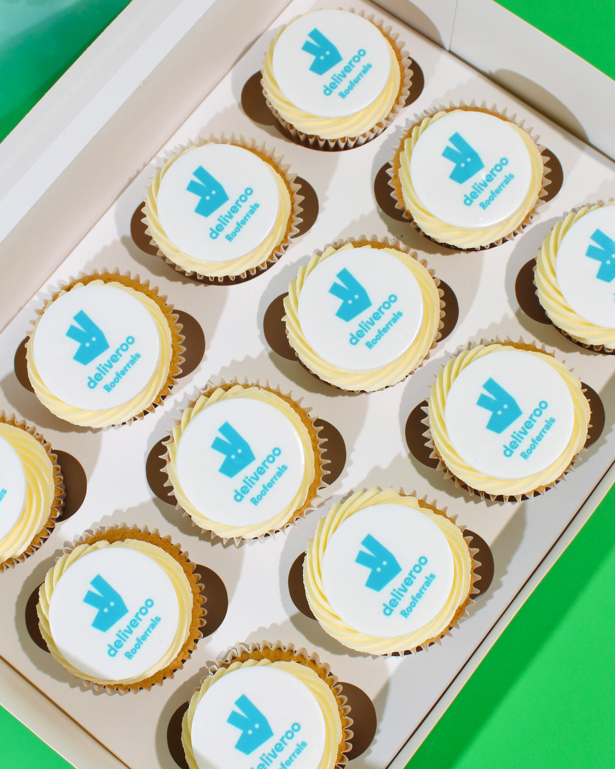 Vegan Logo Cupcakes | Order Yours Now | St Albans Bakery | Amys Bakehouse