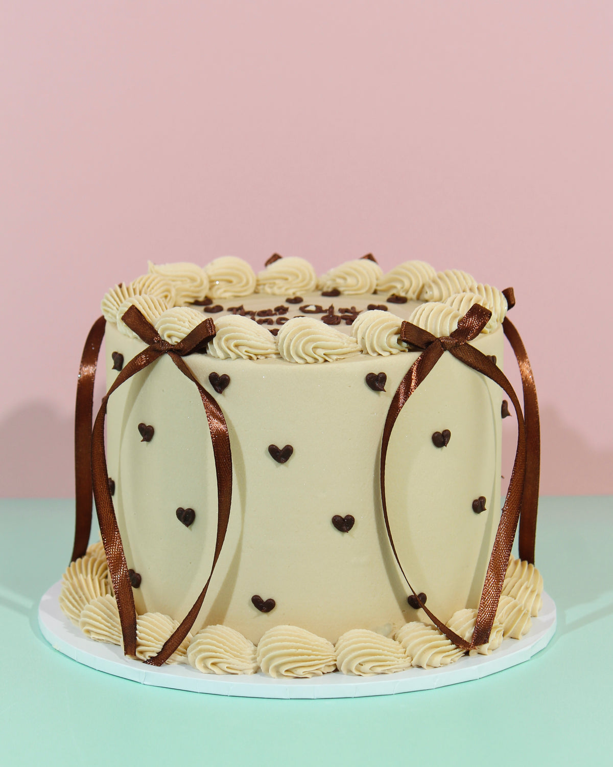Brown Hearts Cake Of Hearts | Collect From St Albans Or Hand Delivery ...