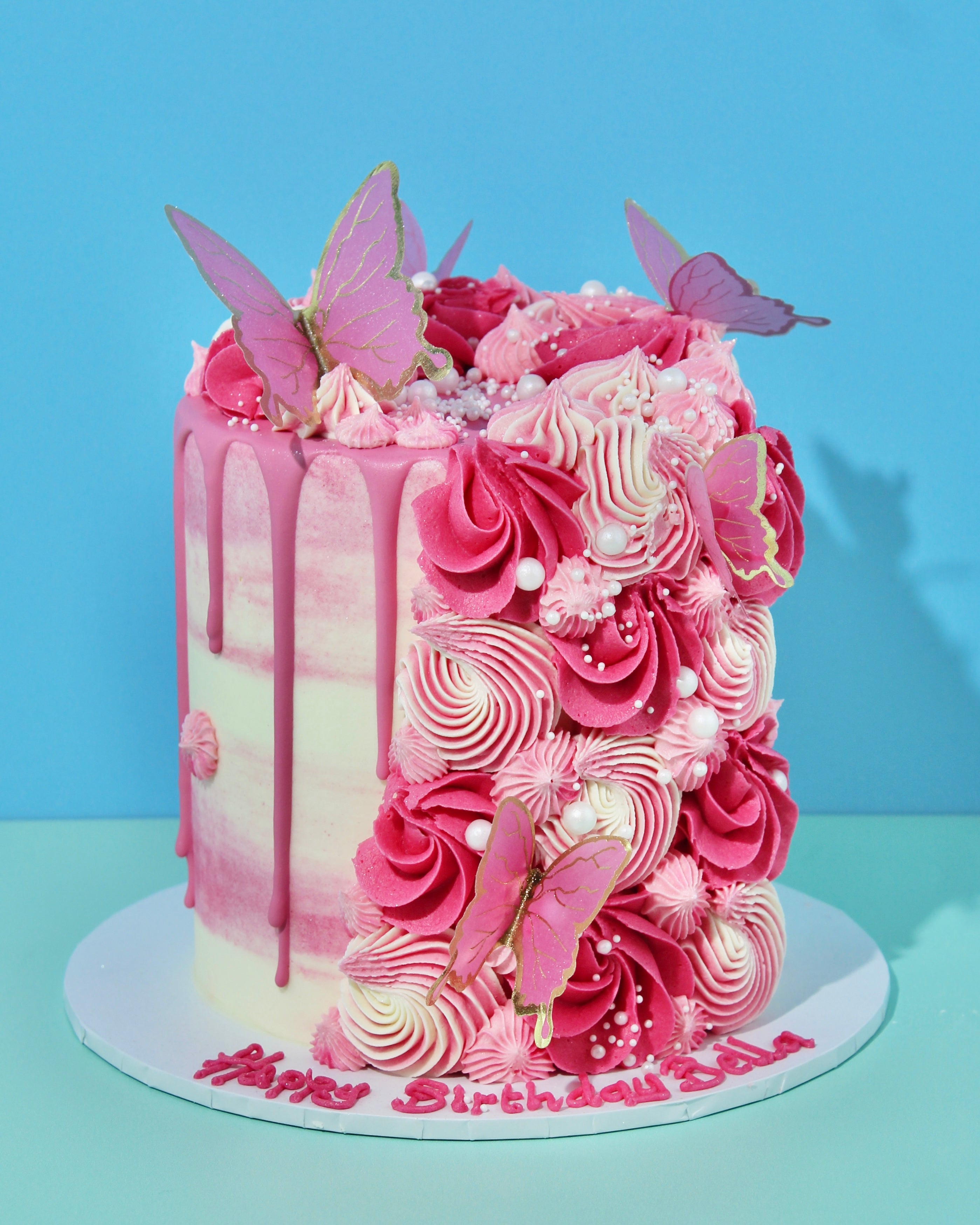 Eggless Butterfly Cake