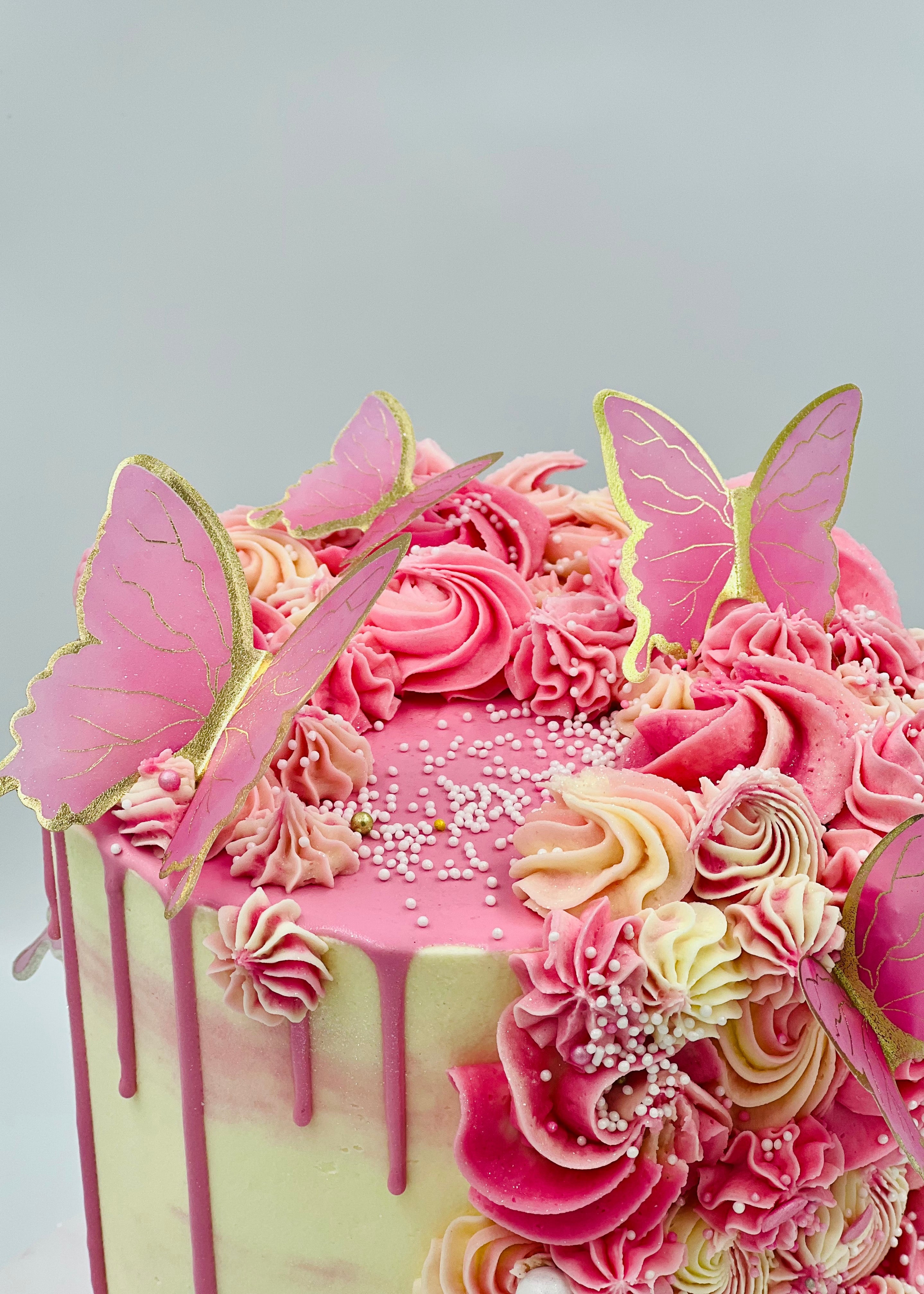 Eggless Butterfly Cake