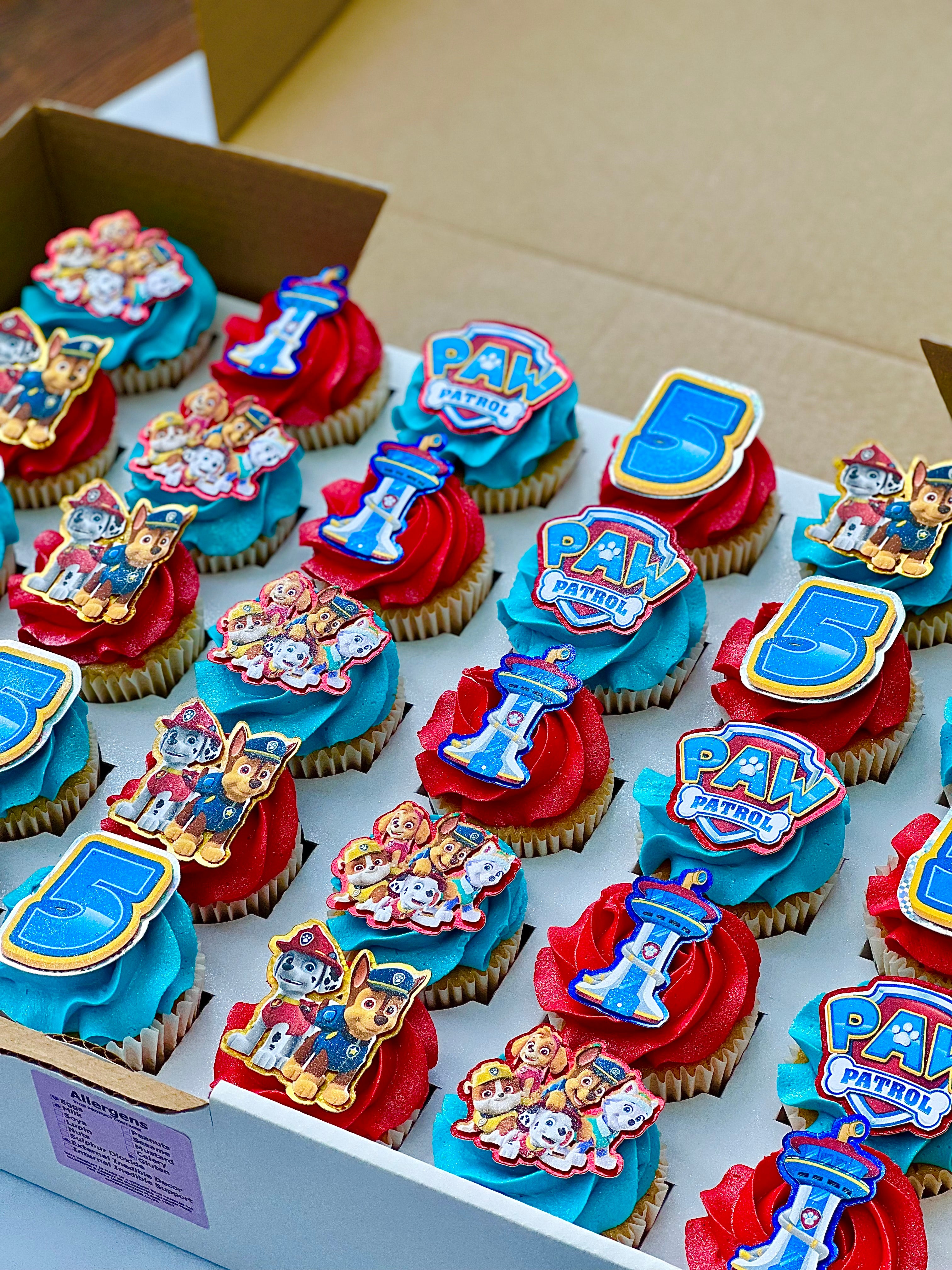 Dairy Free Themed Cupcakes