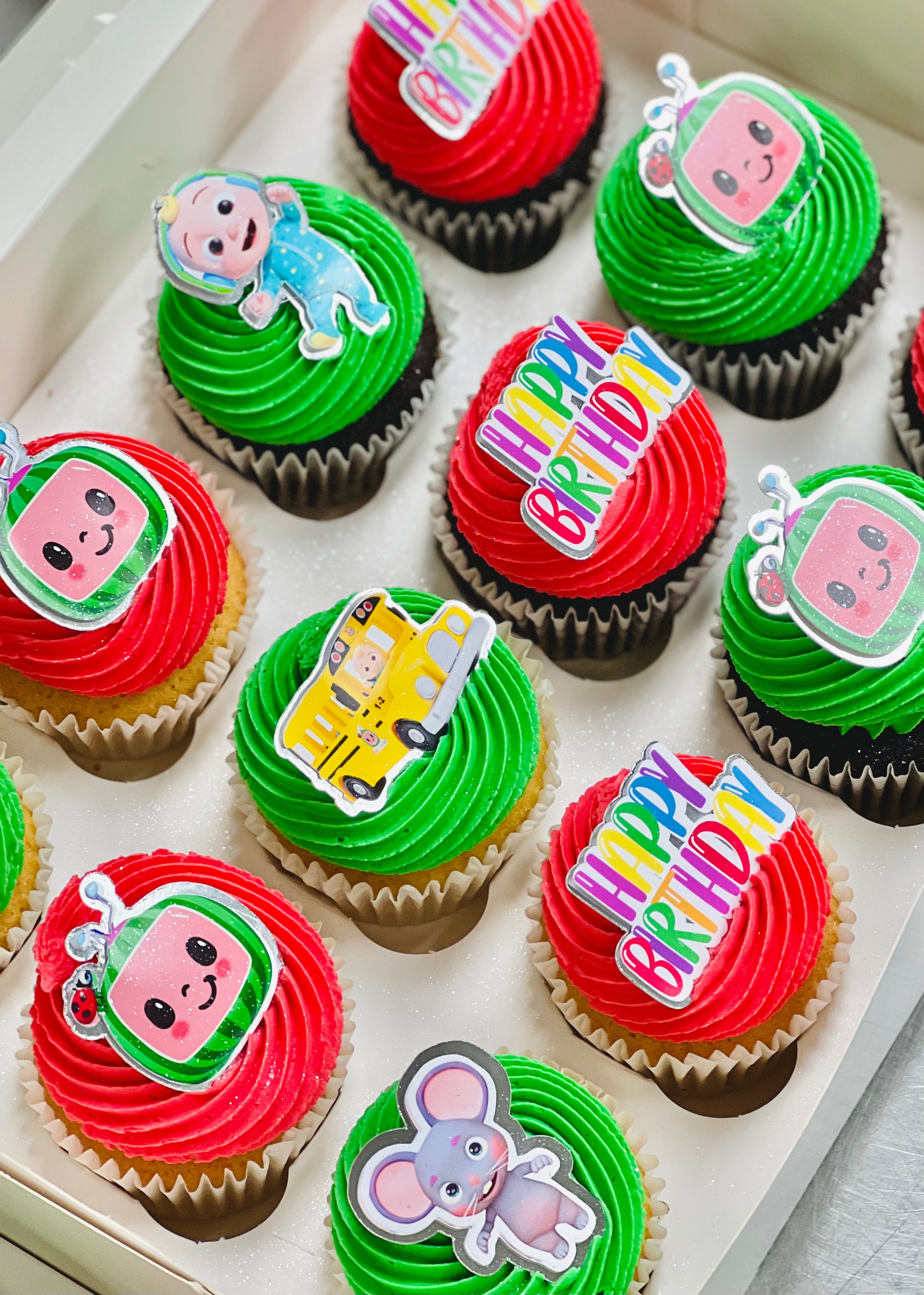 Dairy Free Themed Cupcakes