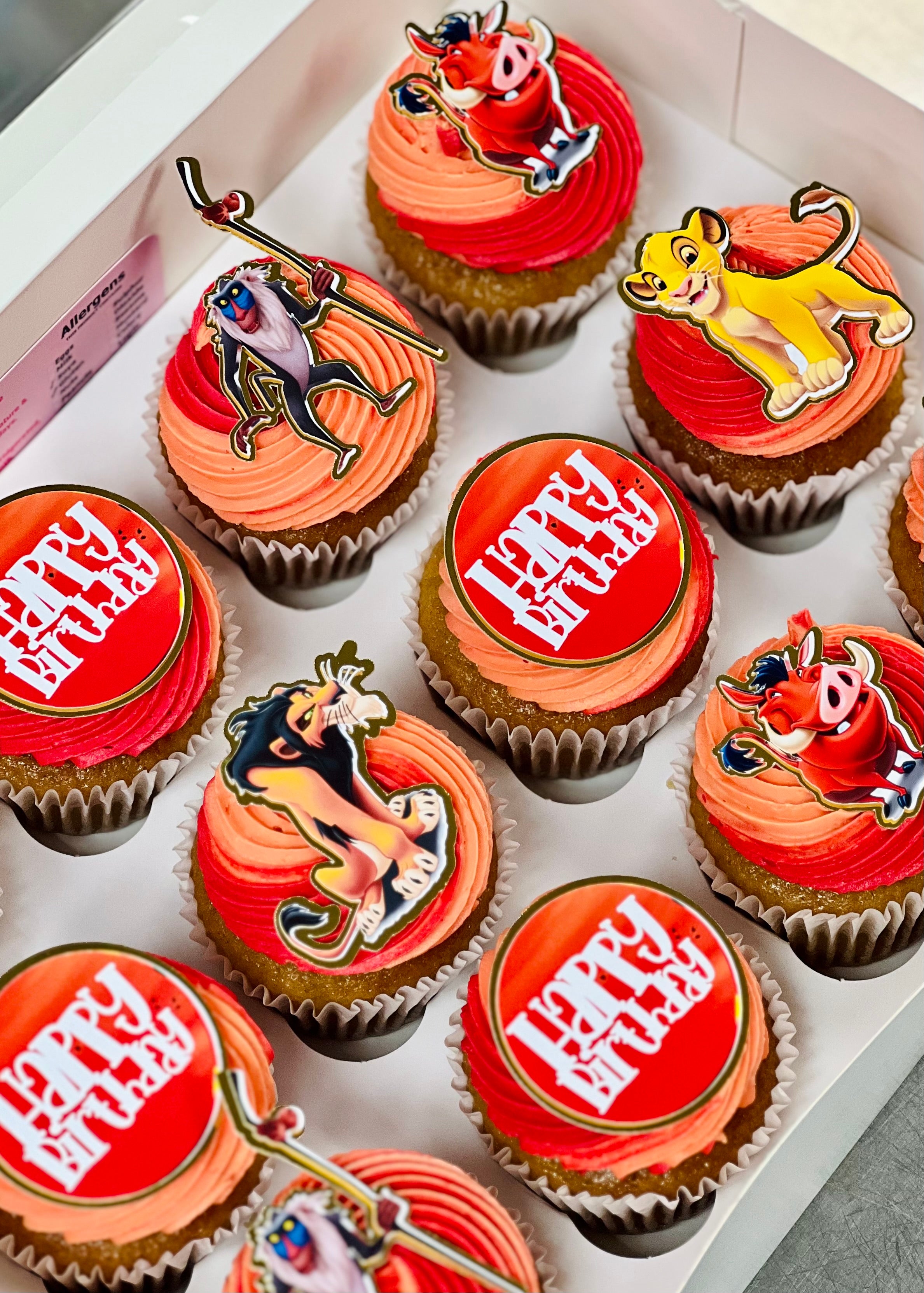 Dairy Free Themed Cupcakes