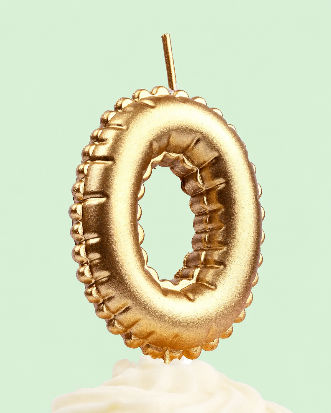 Gold Number Candle