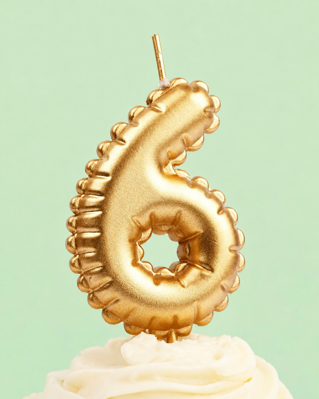 Gold Number Candle