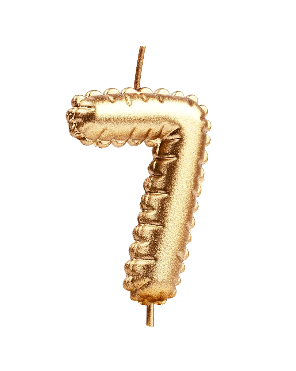 Gold Number Candle