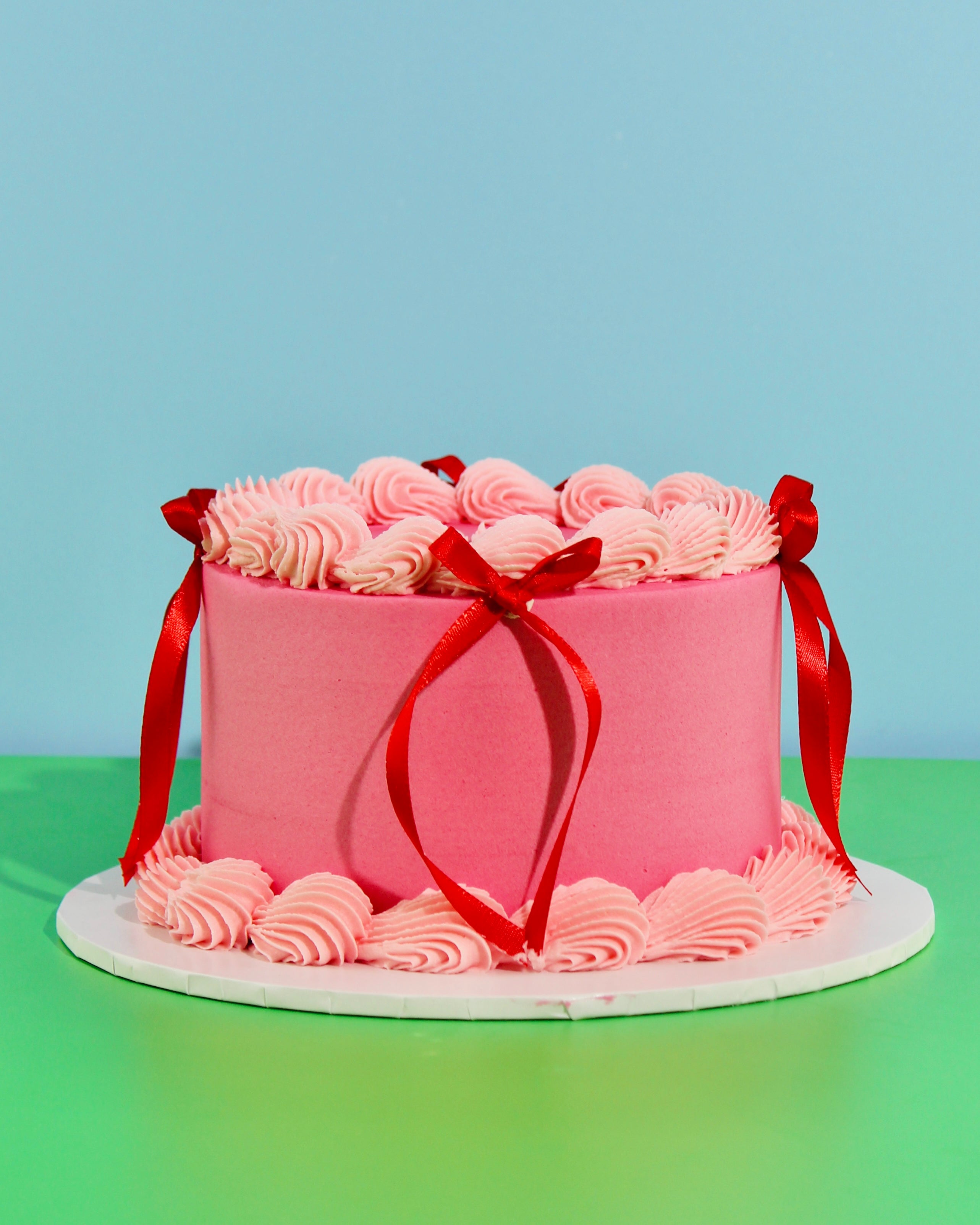 Mini Message Bow Cake