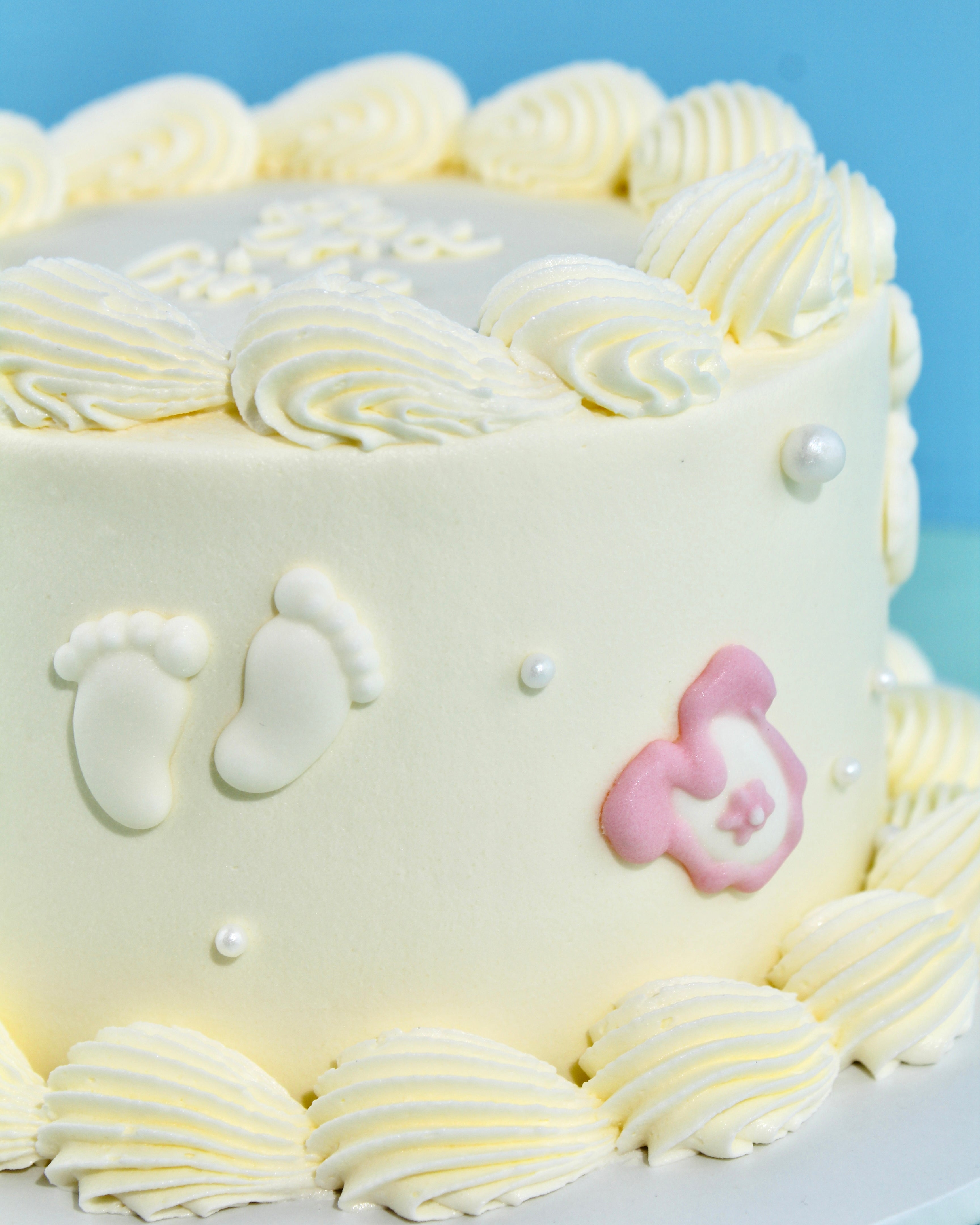 Gender Reveal Mini Message Cake