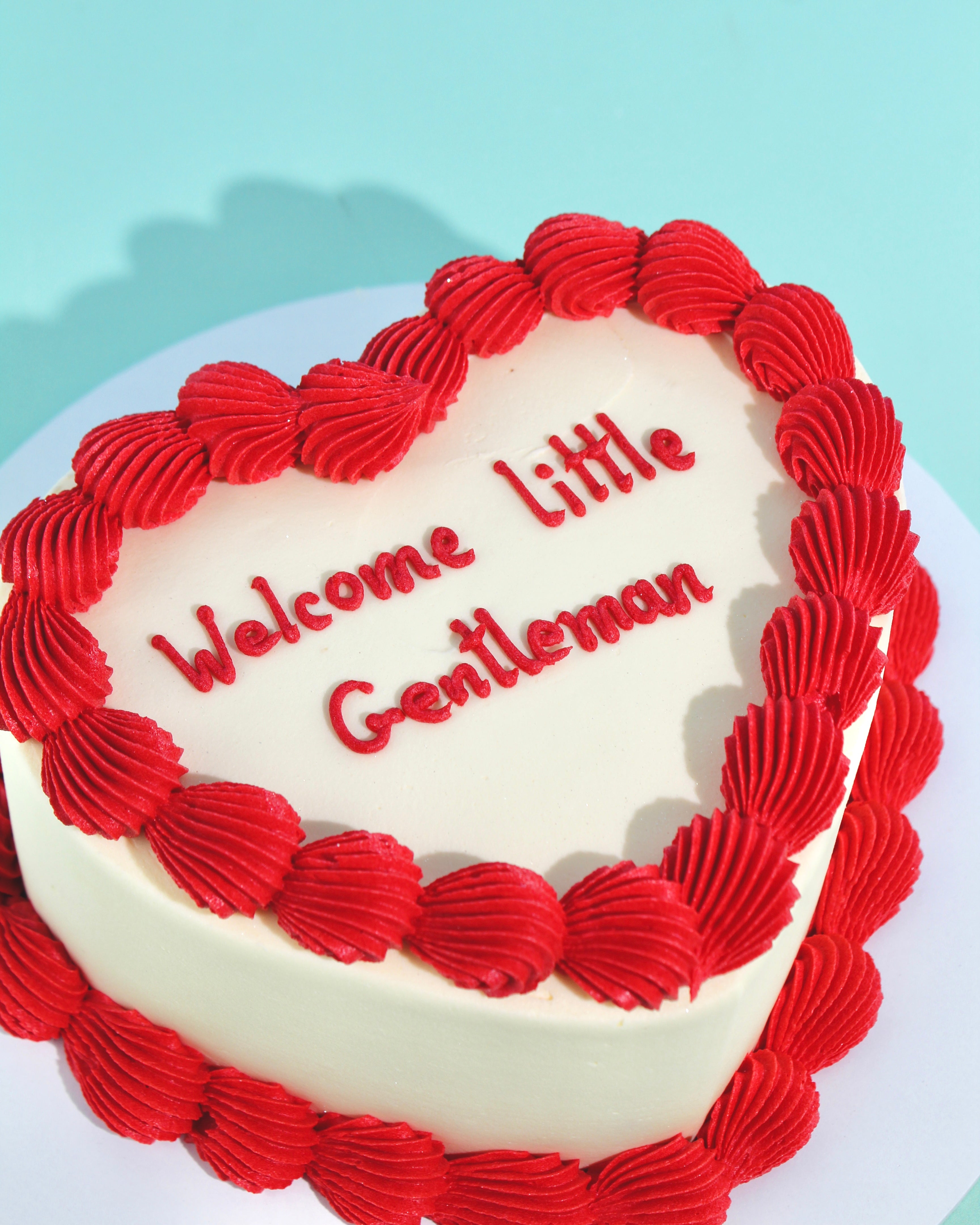 Heart Shaped Mini Message Cake