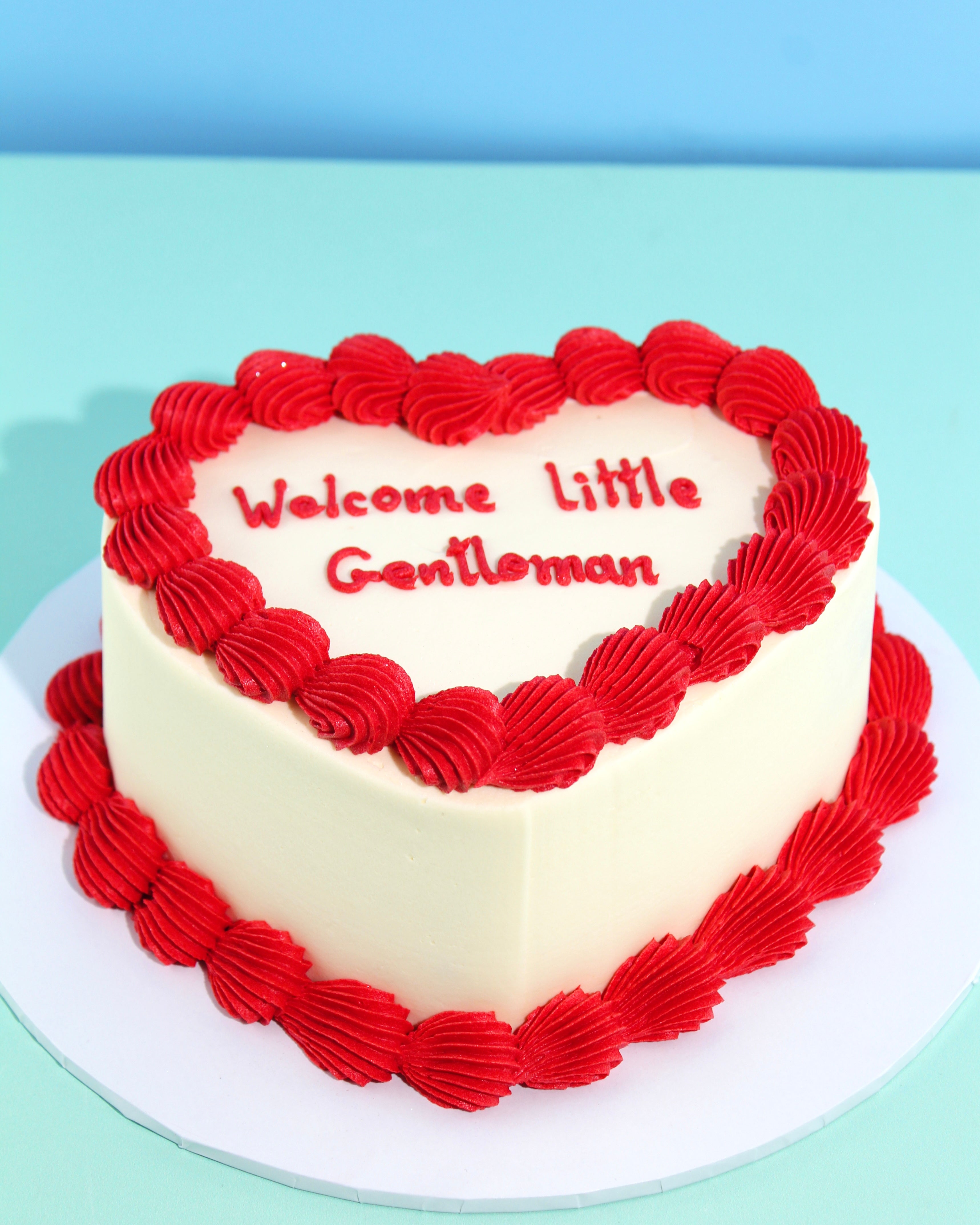 Heart Shaped Mini Message Cake