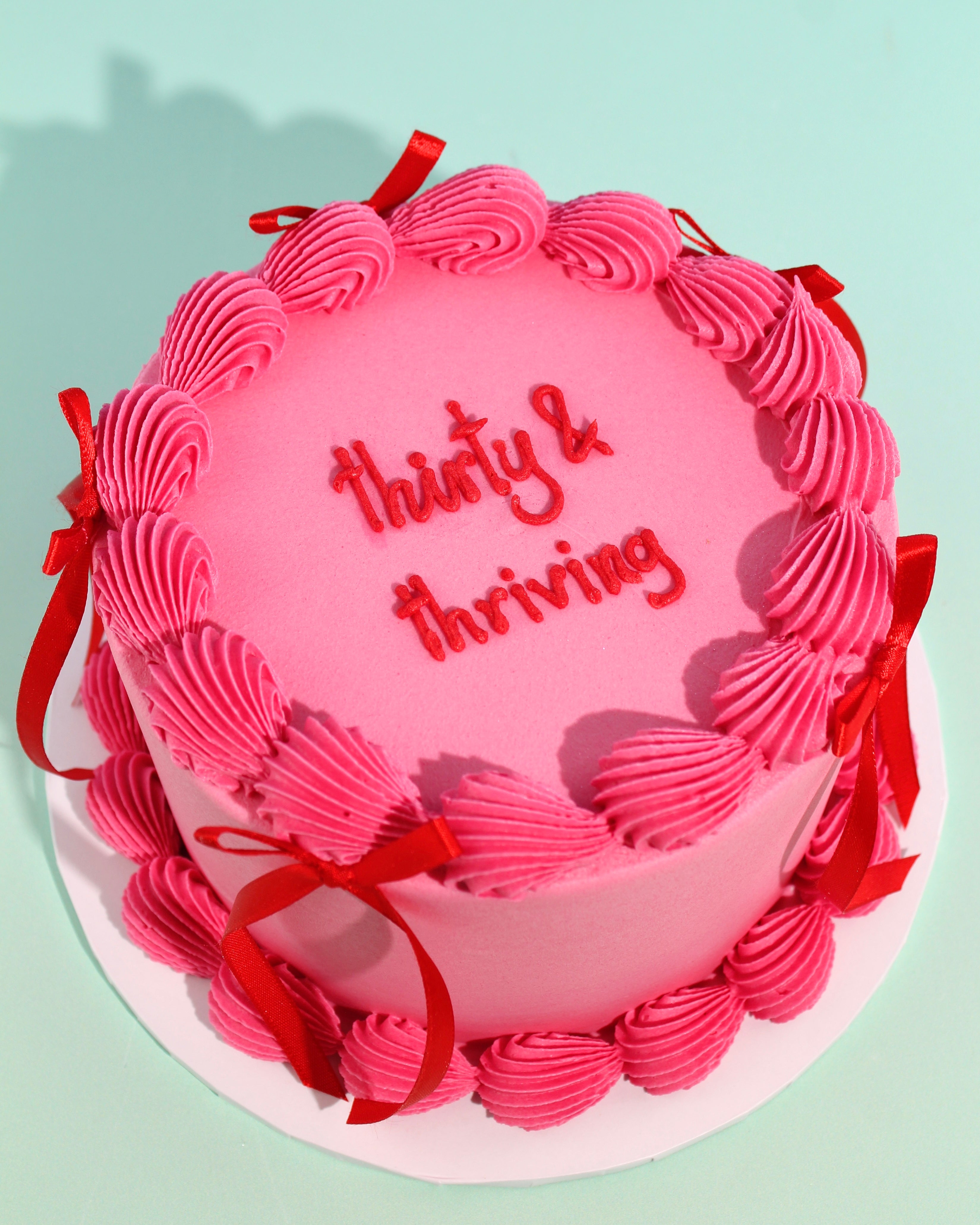 Mini Message Bow Cake