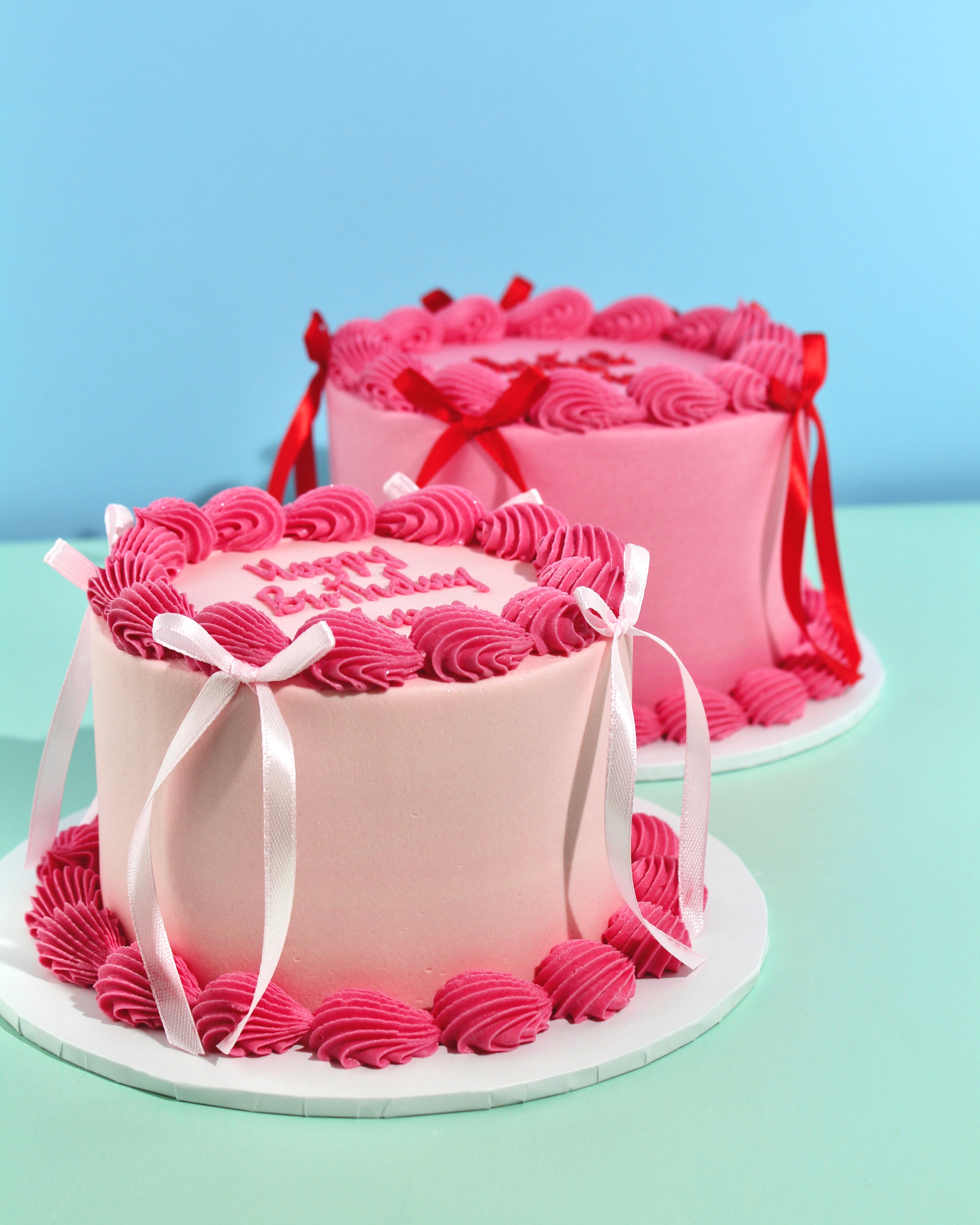 Mini Message Bow Cake