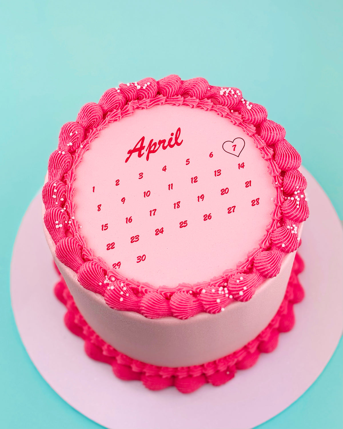Eggless Calendar Cake | Order Yours Now | Amy's Bakehouse | Amys Bakehouse