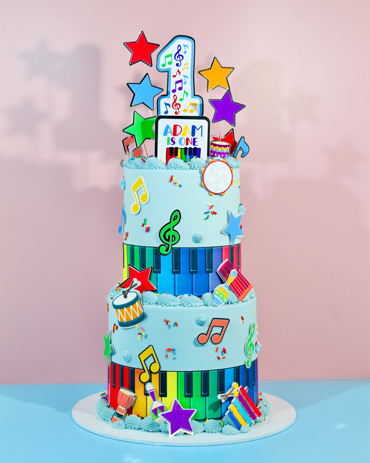 Colourful Music Cake | Order Yours Now | London Delivery & Beyond ...
