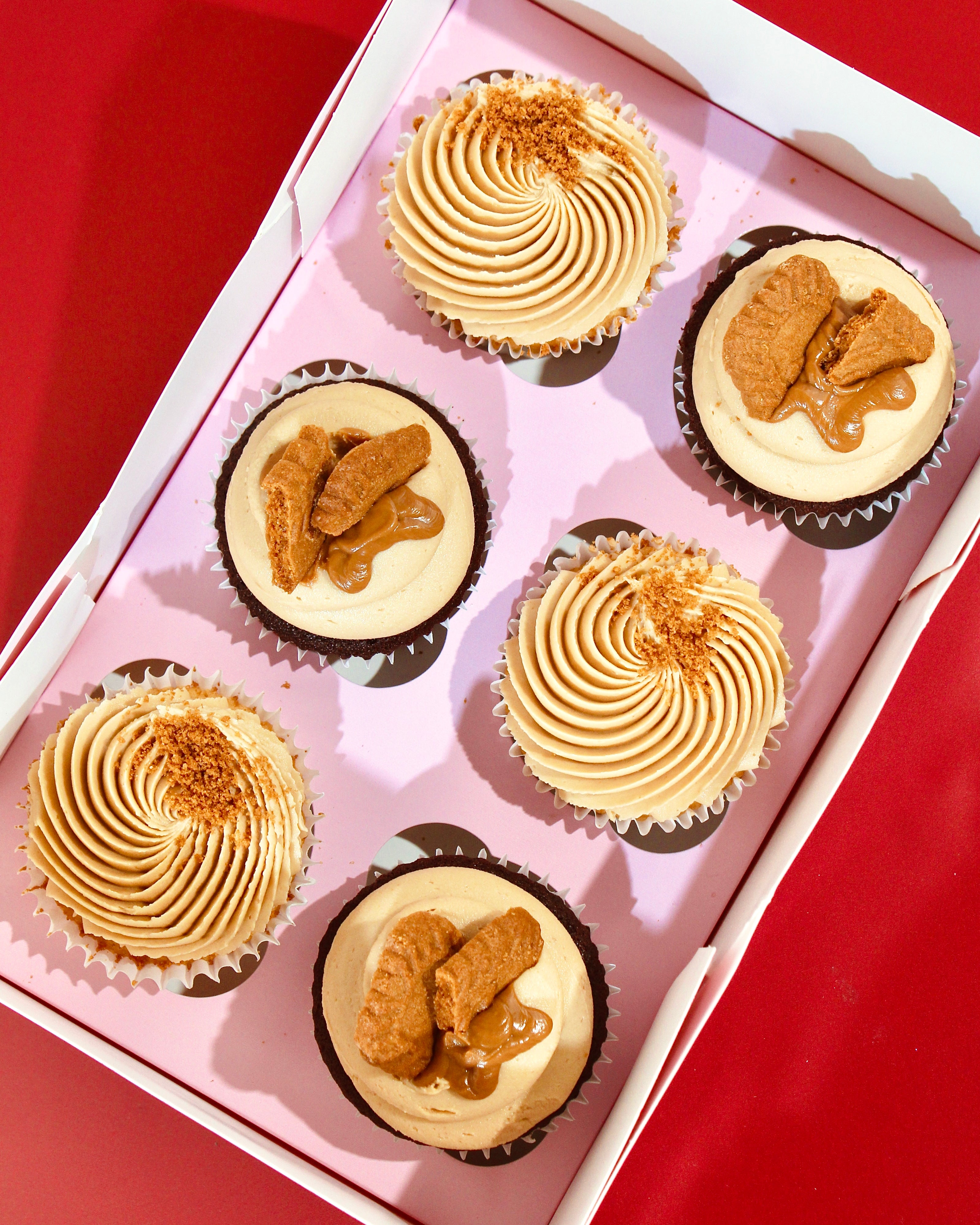 Biscoff cupcakes with Lotus biscuit and buttercream