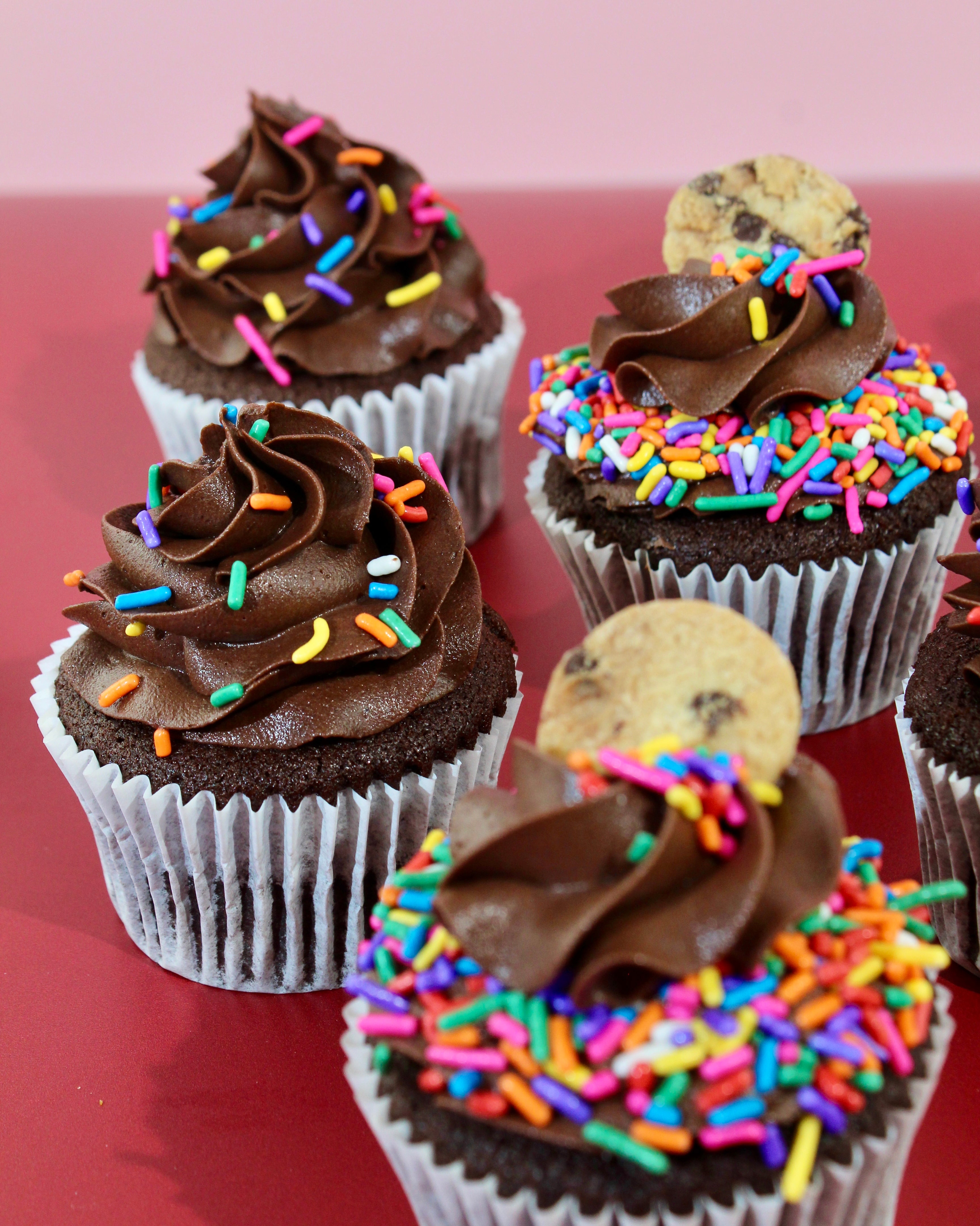 Chocolate Sprinkle Cupcakes