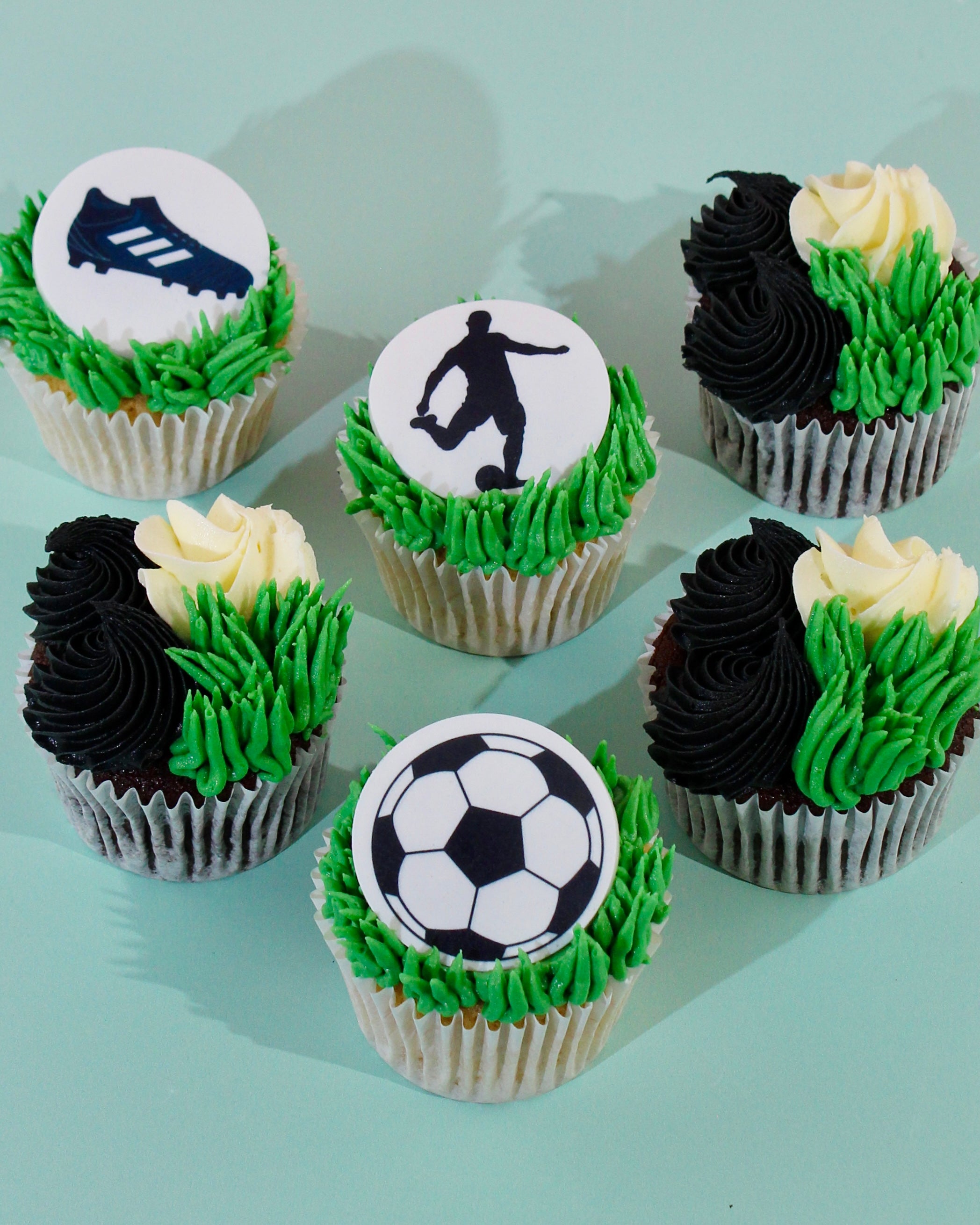 Football Cupcakes