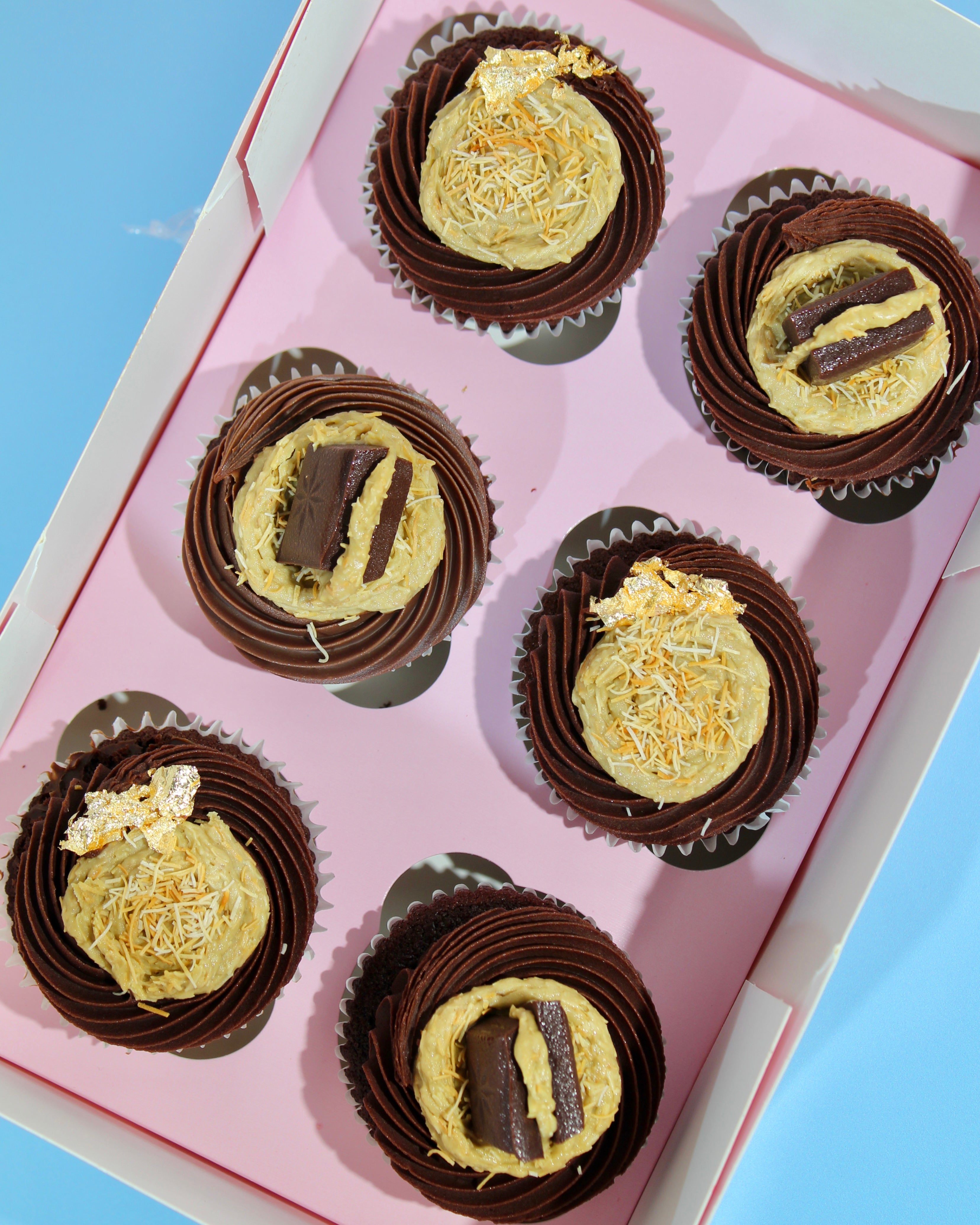 Dubai Chocolate Cupcakes