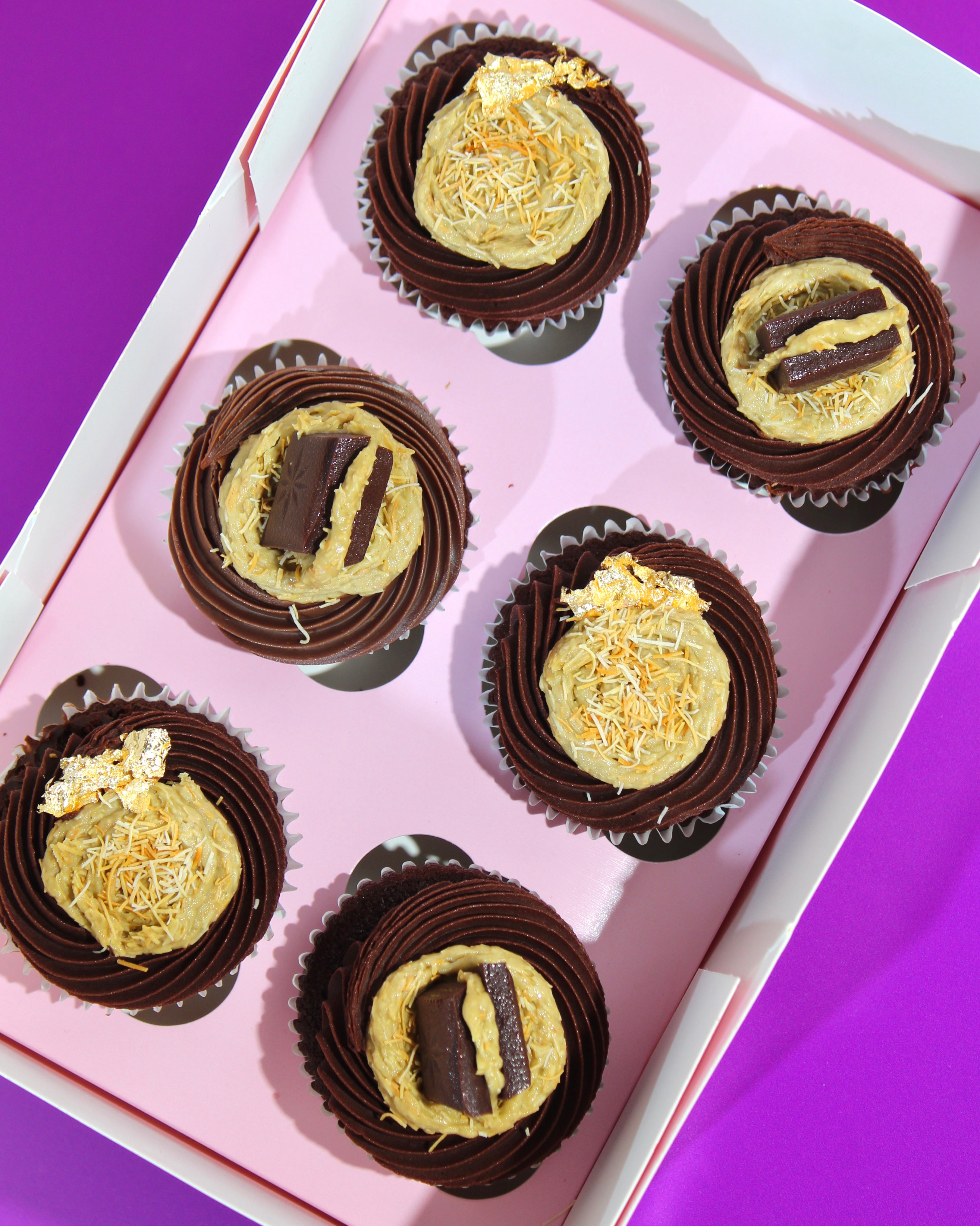 Dubai Chocolate Cupcakes