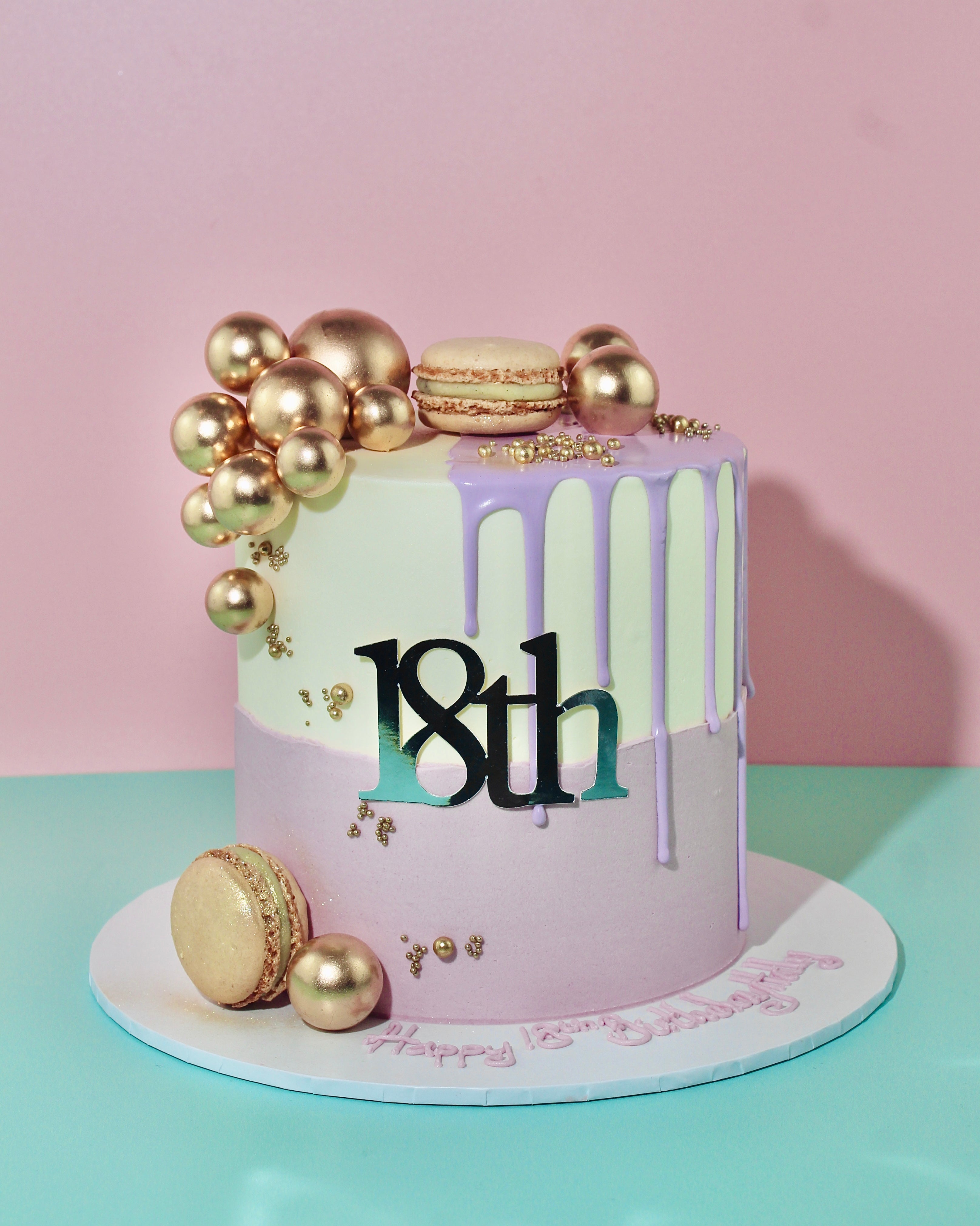 Half Drip Cake