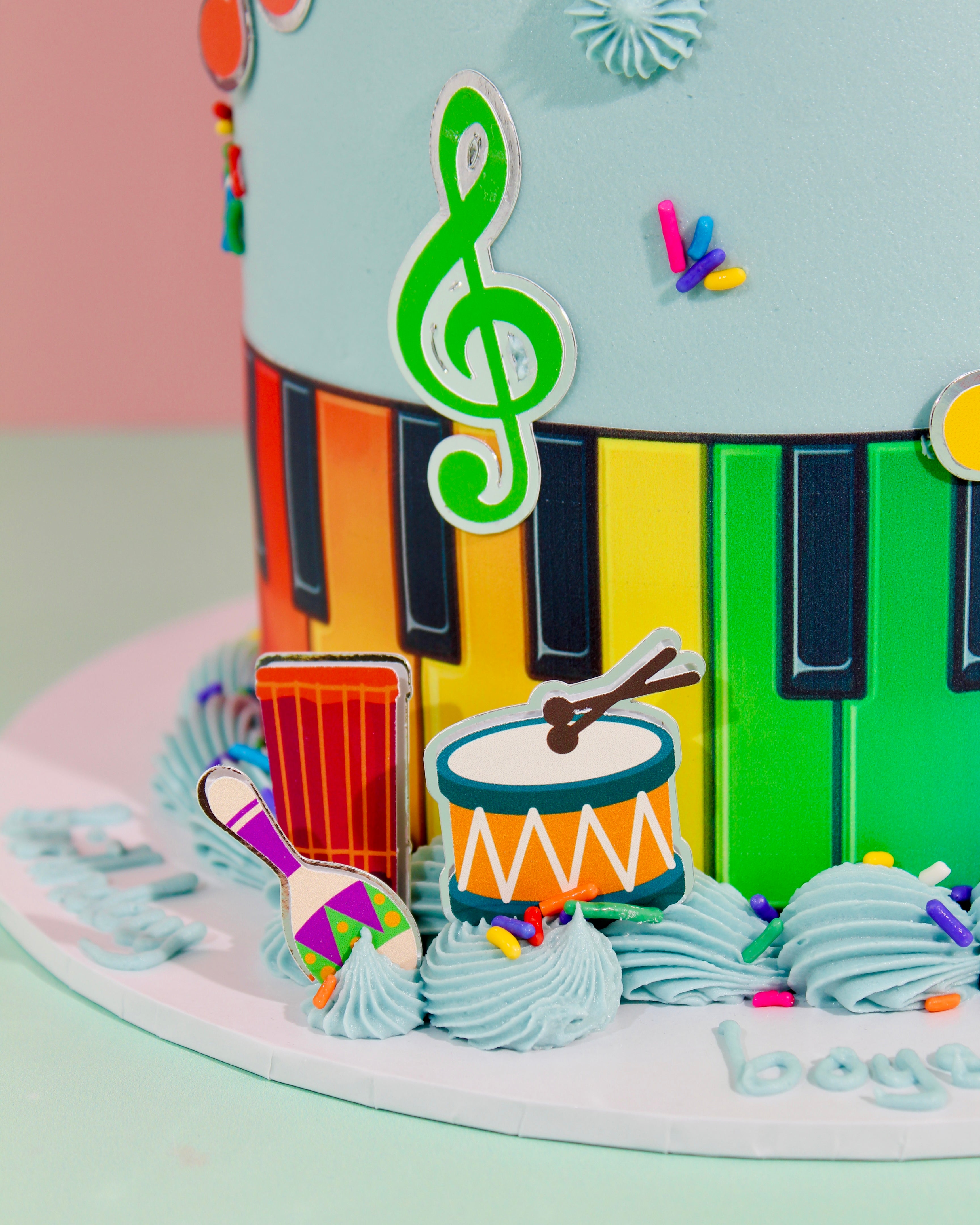 Colourful Music Cake