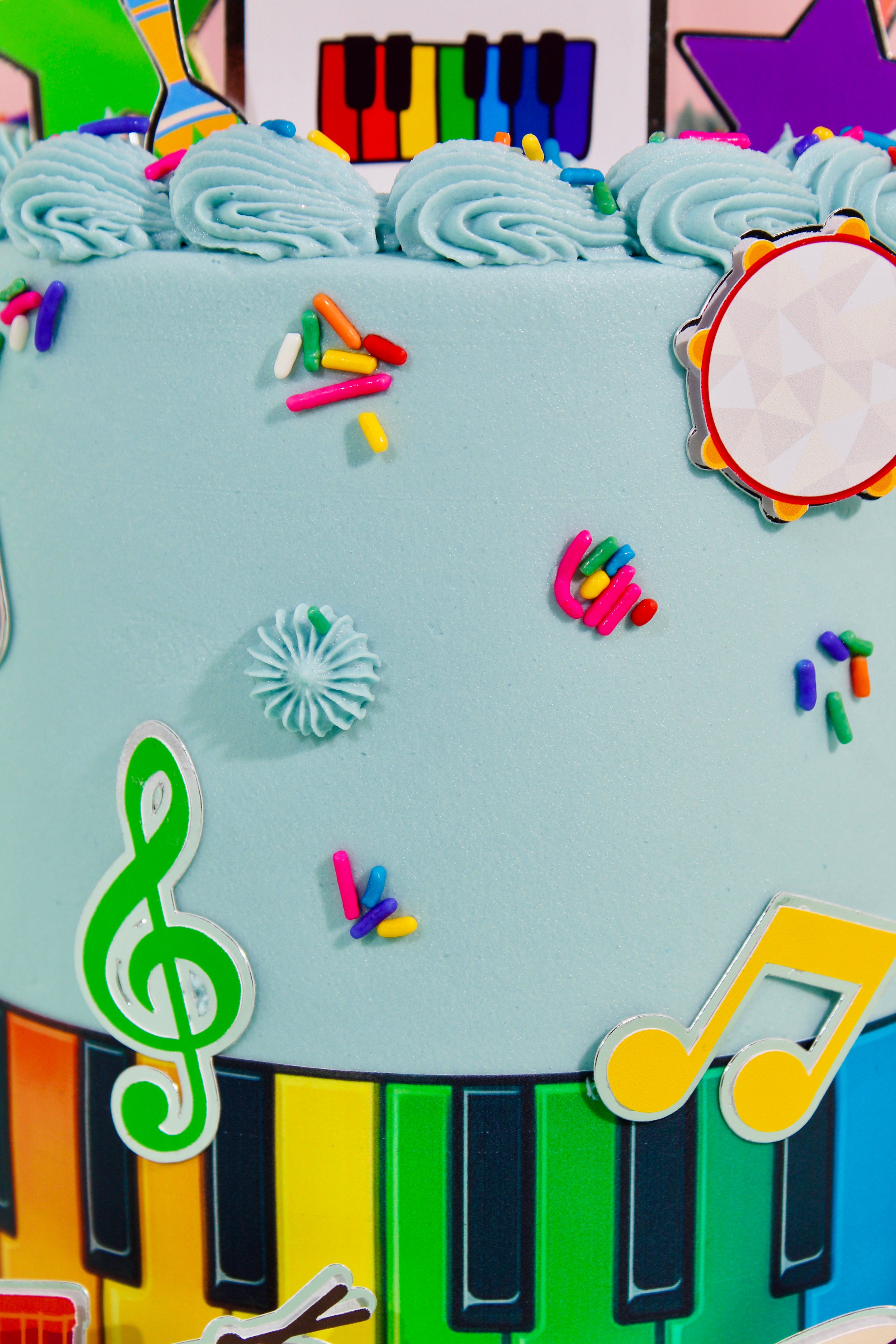 Colourful Music Cake