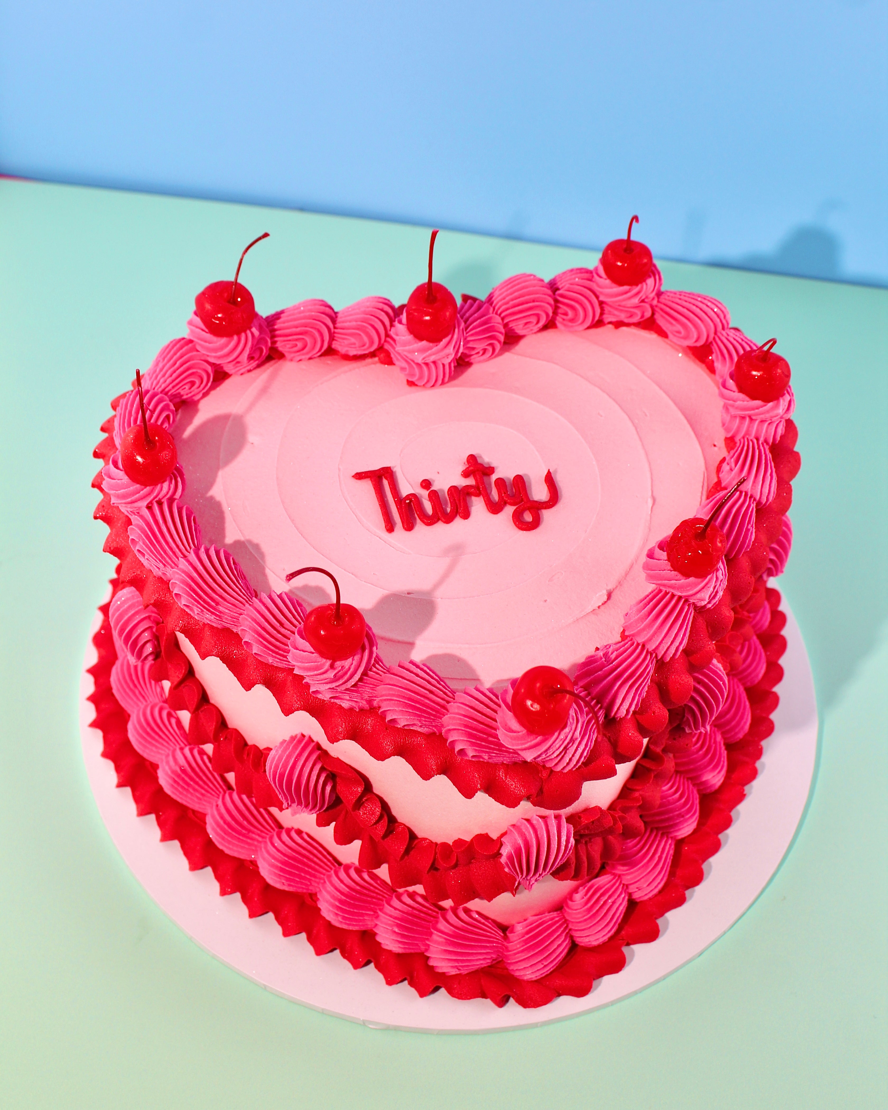 Design Your Own Vintage Heart Cake