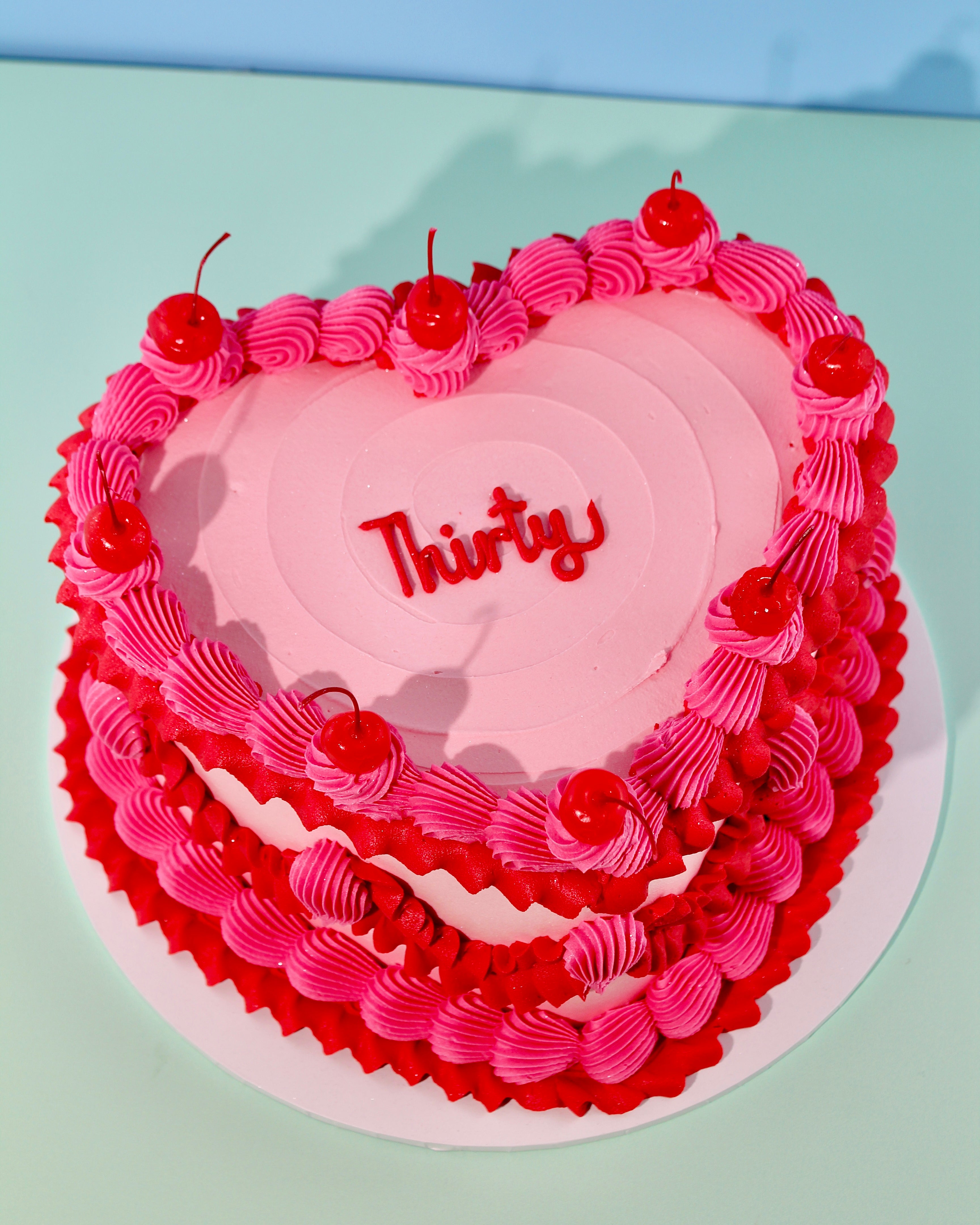 Design Your Own Vintage Heart Cake