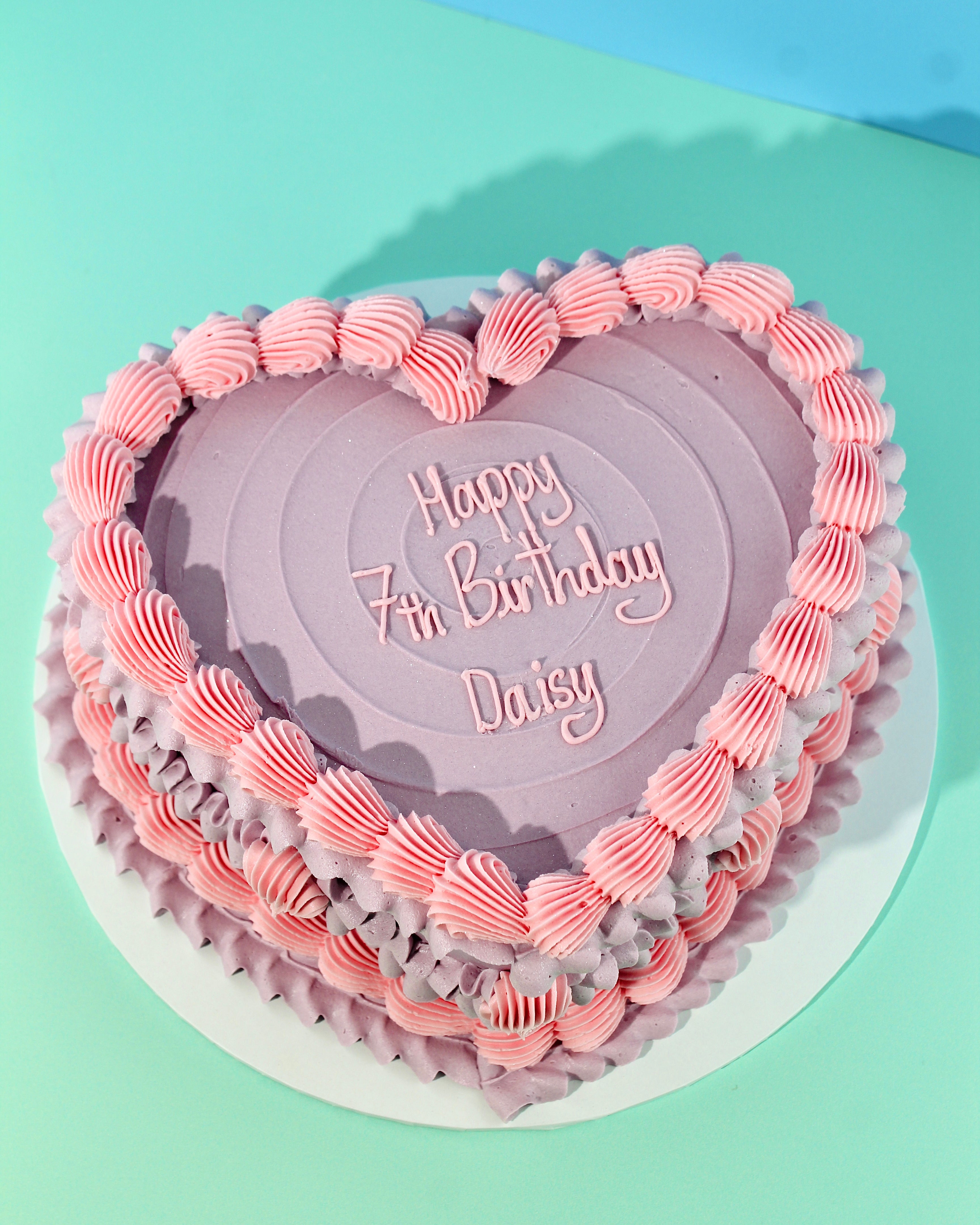 Design Your Own Vintage Heart Cake