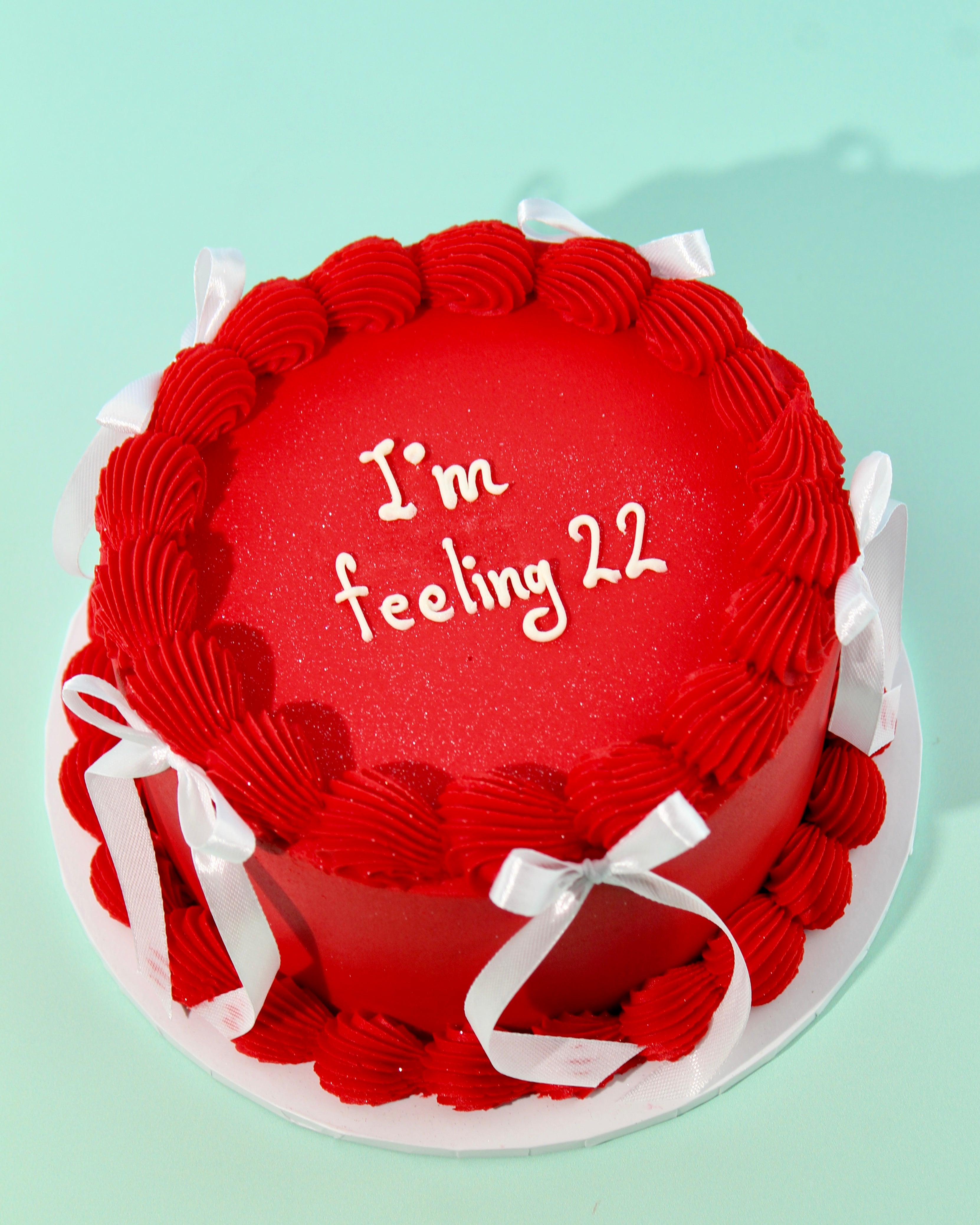 Mini Message Bow Cake