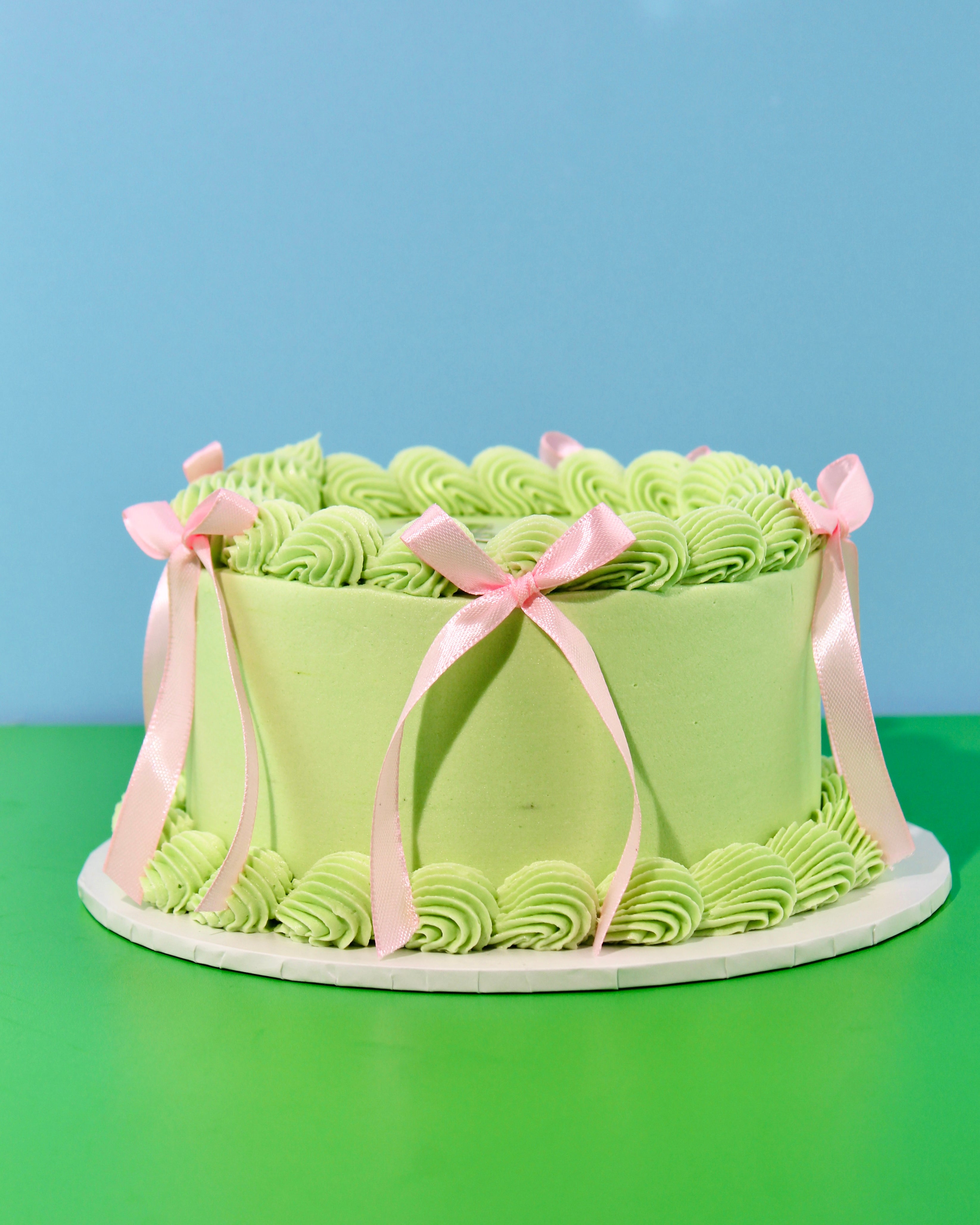 Vegan Mini Message Bow Cake