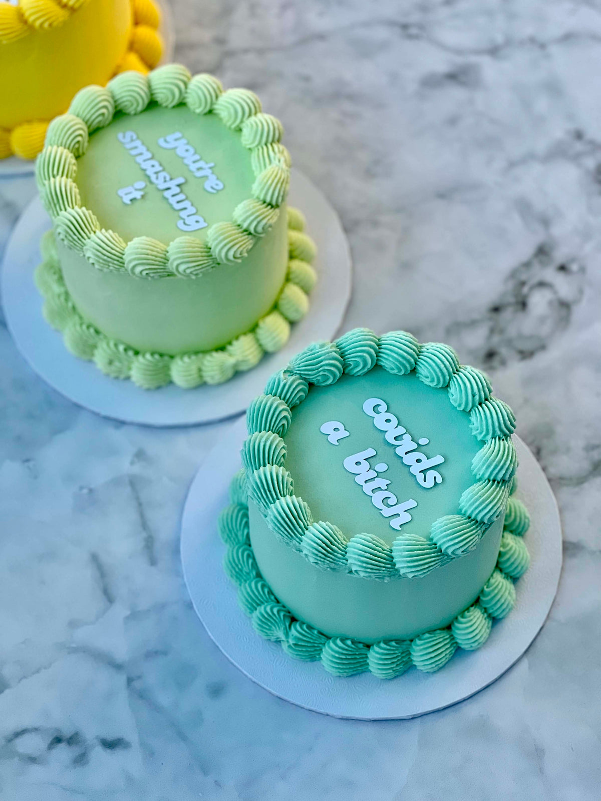 Eggless Mini Message Cake Amys Bakehouse