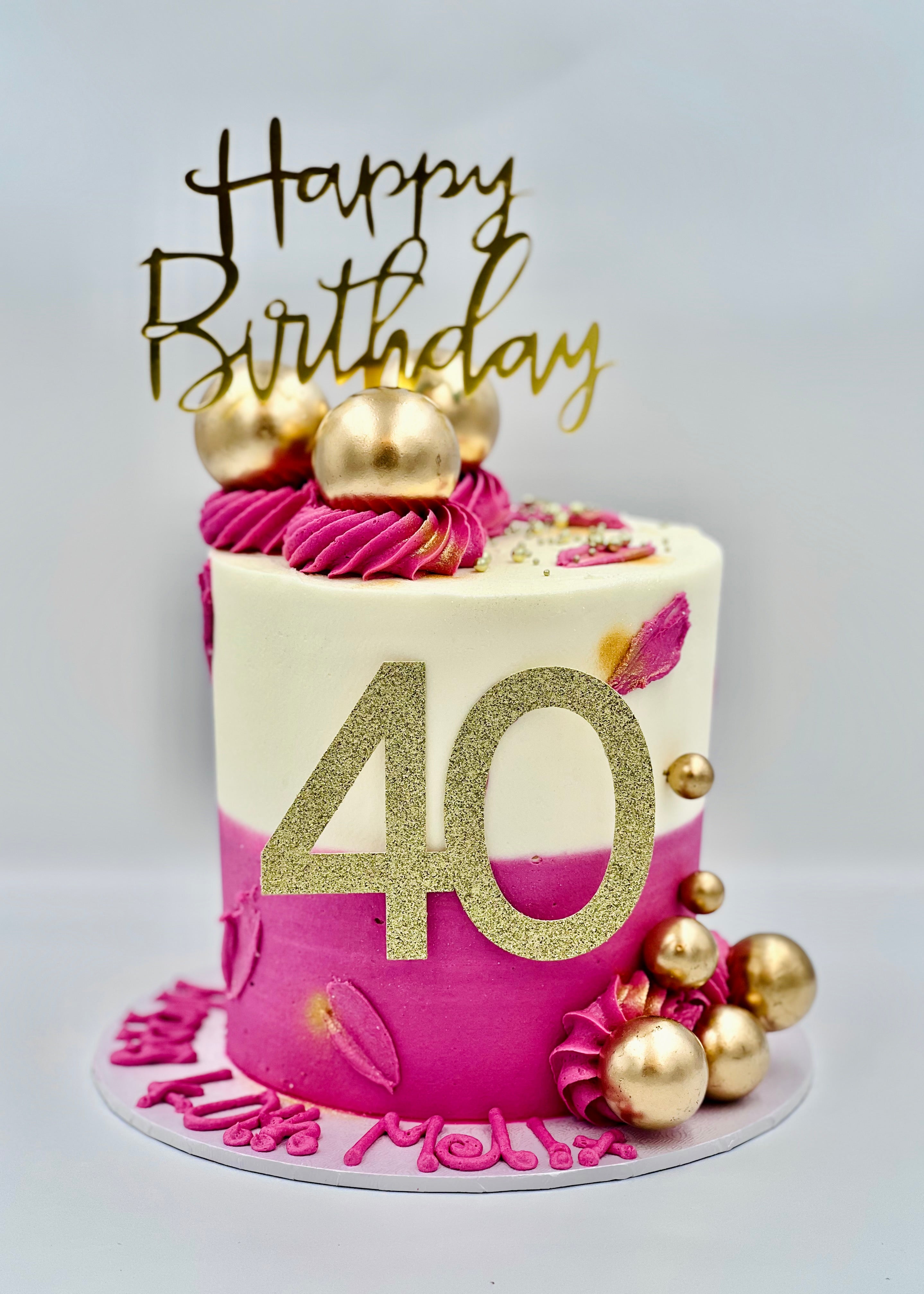 The Golden Ball Cake